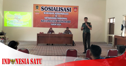 Danramil Wonosari Berikan Materi Wasbang Kepada Aparat Pemerintah Desa Se&#45;Kecamatan Wonosari